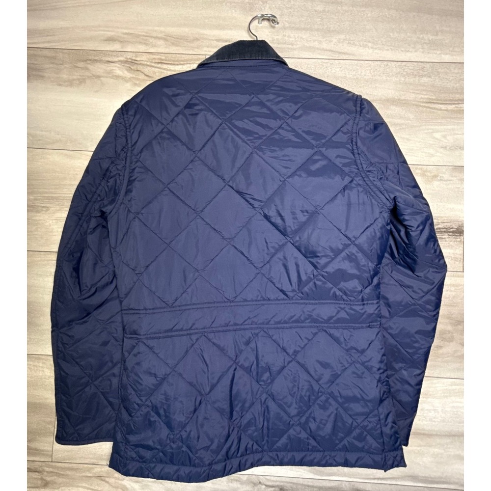 Boden London Quilted Barn Jacket Navy Corduroy Collar Women's S - Picture 3 of 10
